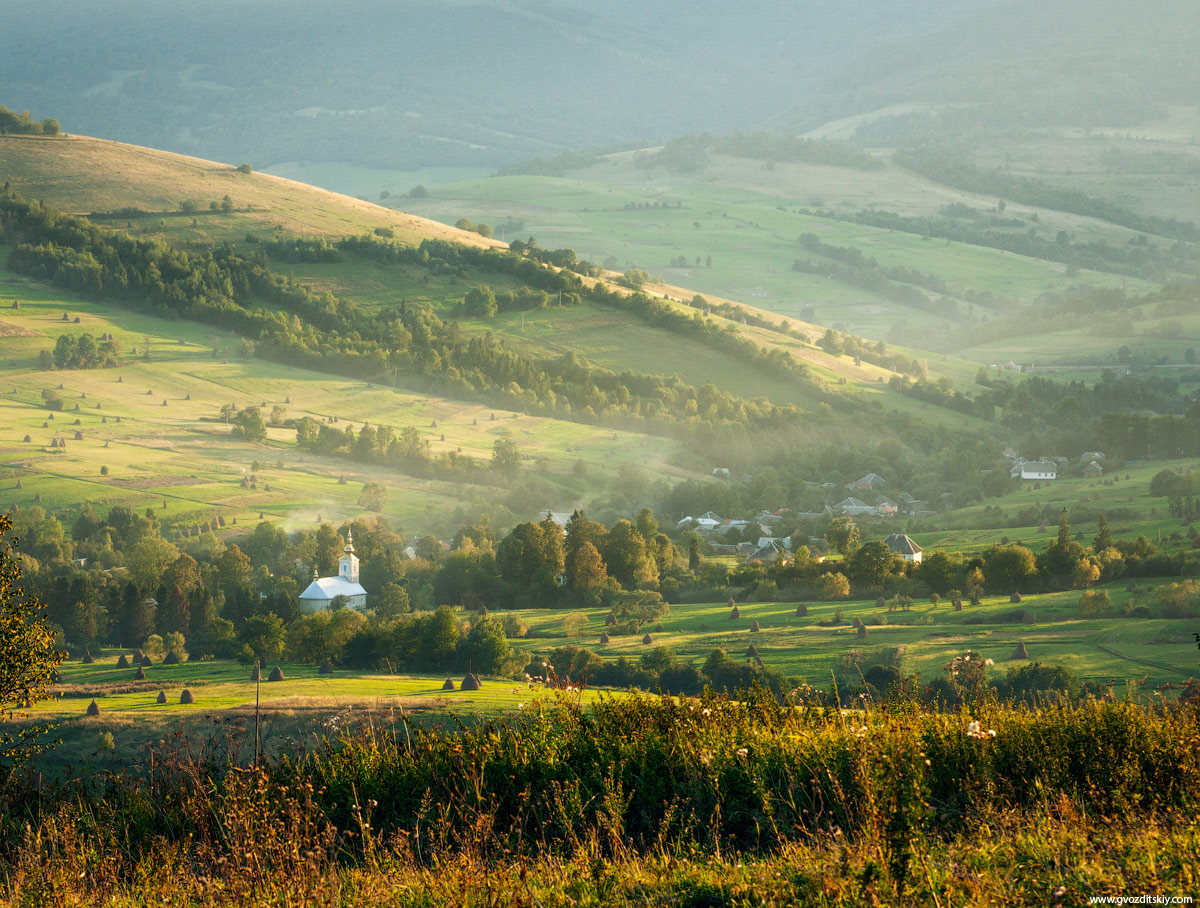 Evening in den Karpaten