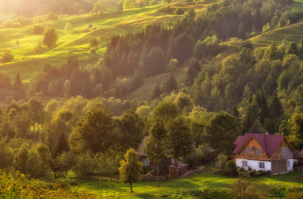 Cottages in den Karpaten