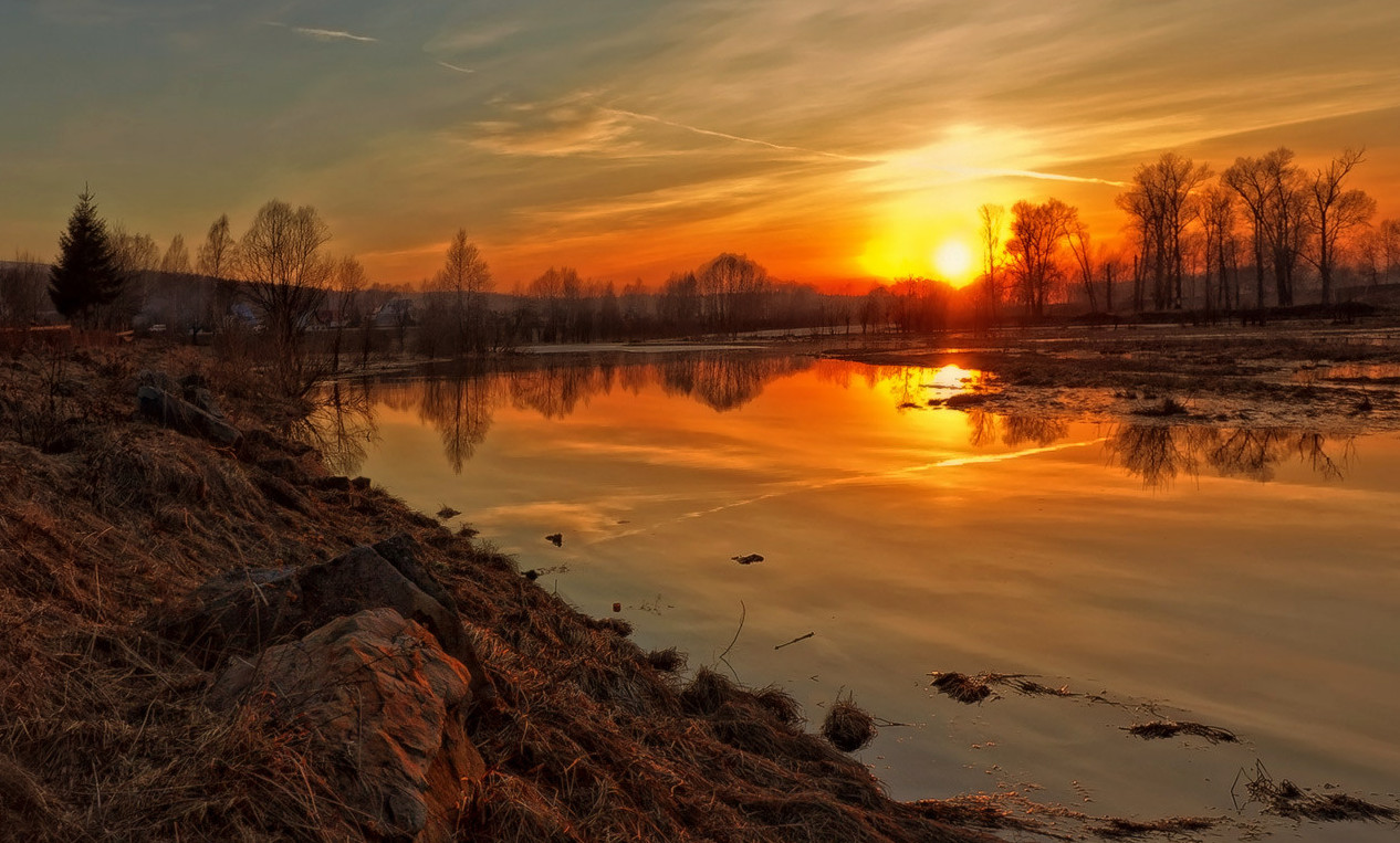 In der Ruhe des Sonnenuntergangs