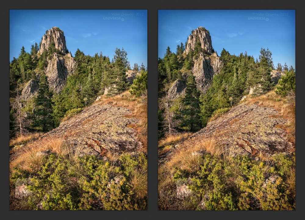 Болгария. Смолян. гора Невяста III (Стерео)