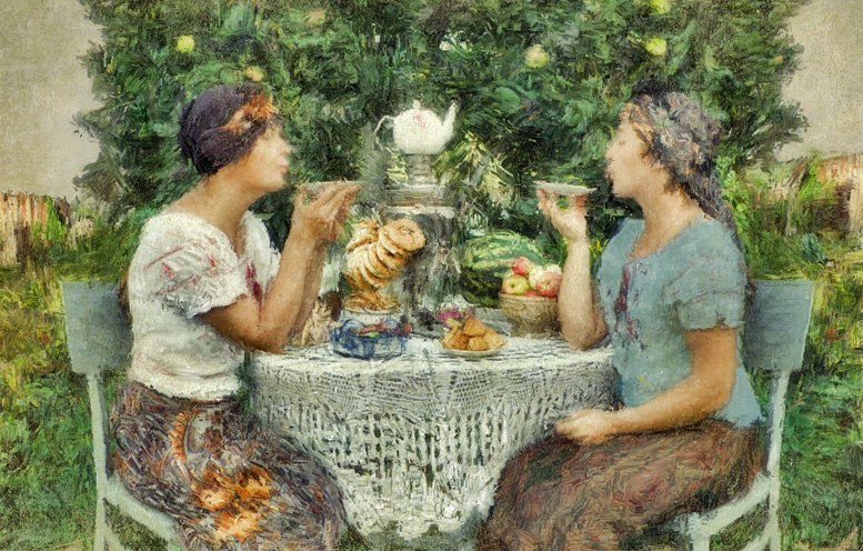 Das Duo bläst (Klatsch)