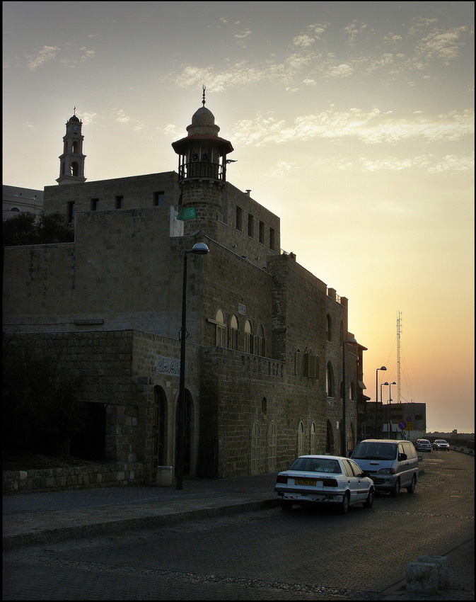Moschee in Pastellfarben