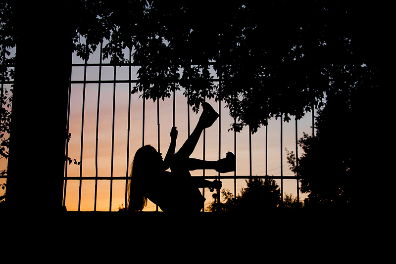 Die untergehende Sonne