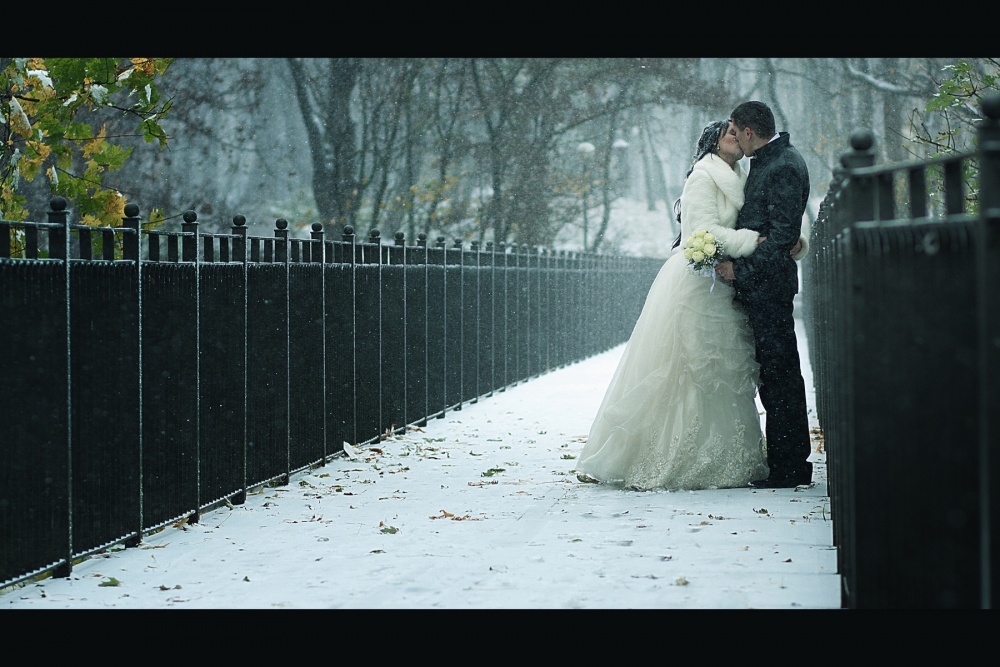 erste Hochzeit im ersten Schnee