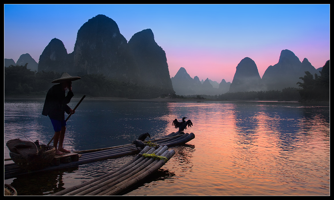 Wenn Kormoran trocknet seine Flügel ...