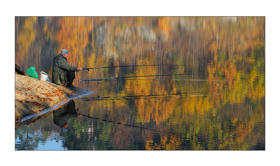 Reflexion des Herbstes
