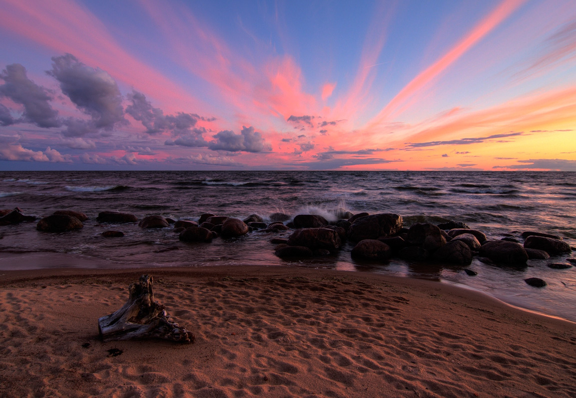 Pyrotechnik Sonnenuntergang