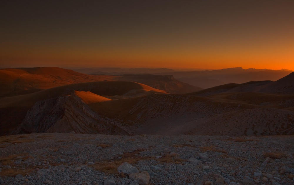 Treffen Sie den Sonnenaufgang an der Spitze