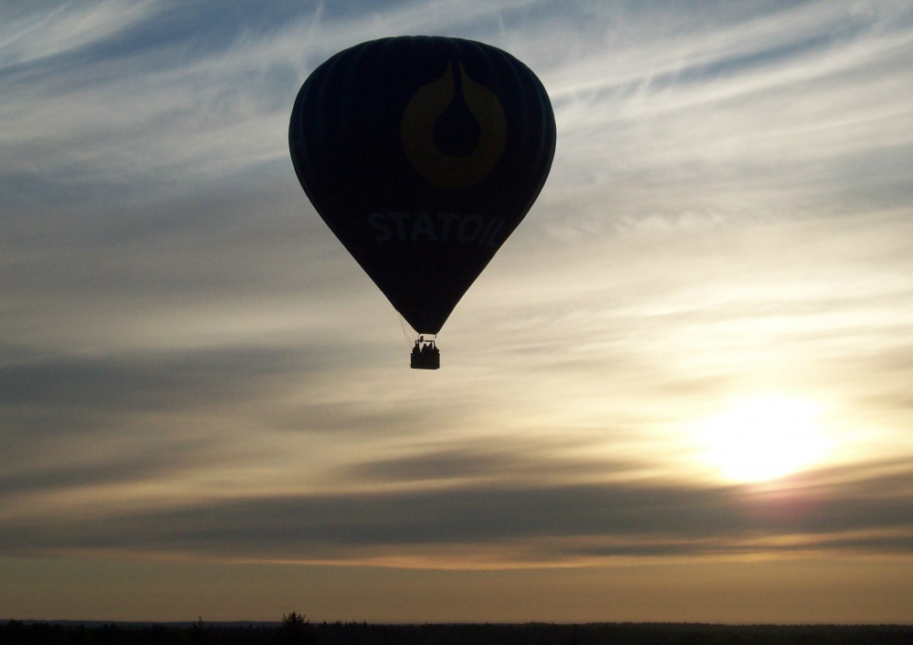 in Richtung der Sonne