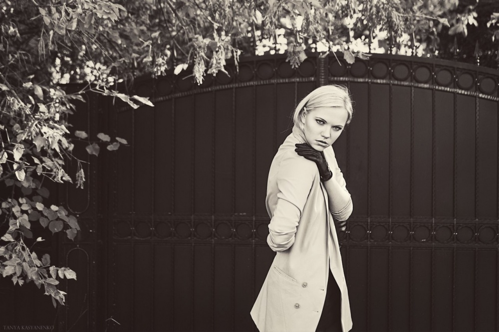 Der Besitzer des Dobermann