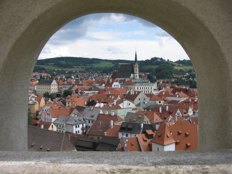 Blick auf den tschechischen Krumlov