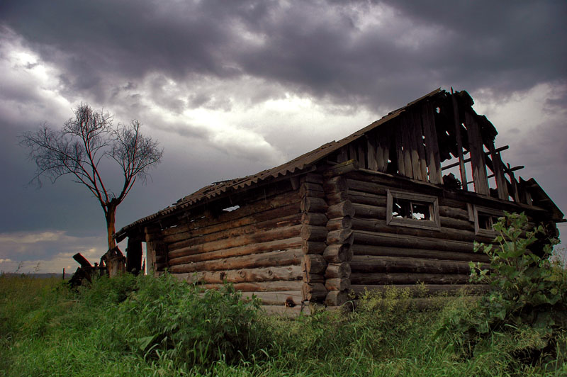 Haus außerhalb der Stadt