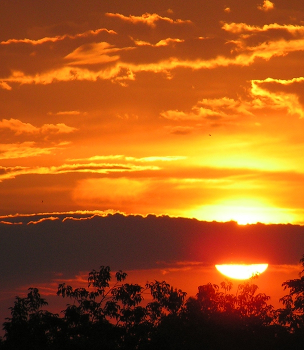 Warm Sonnenuntergang
