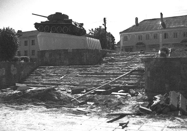 Panzer in der Stadt Slonim