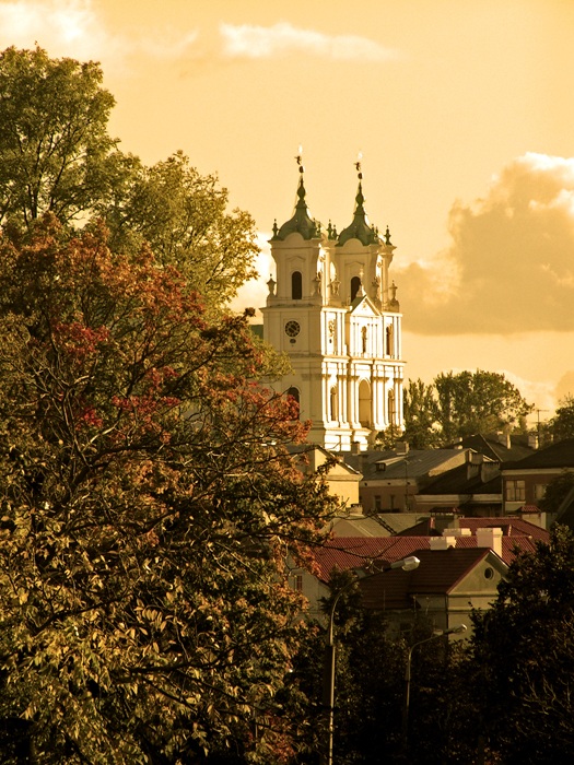 Schweben über der Stadt