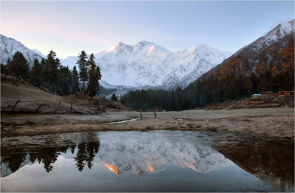 erste Licht in den Bergen