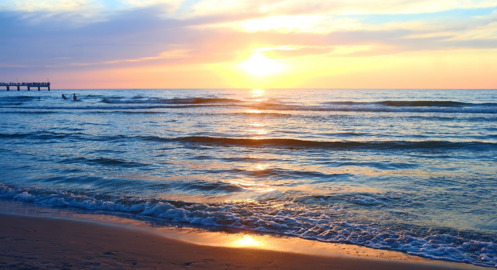 Sonnenuntergang auf der Ostsee
