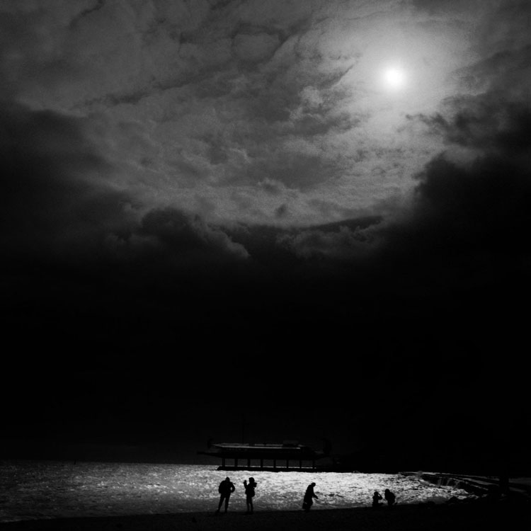 Jalta. Böschung in den Abend