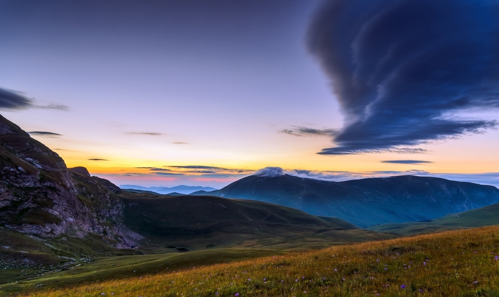 Abend auf dem Weg zum Oshten