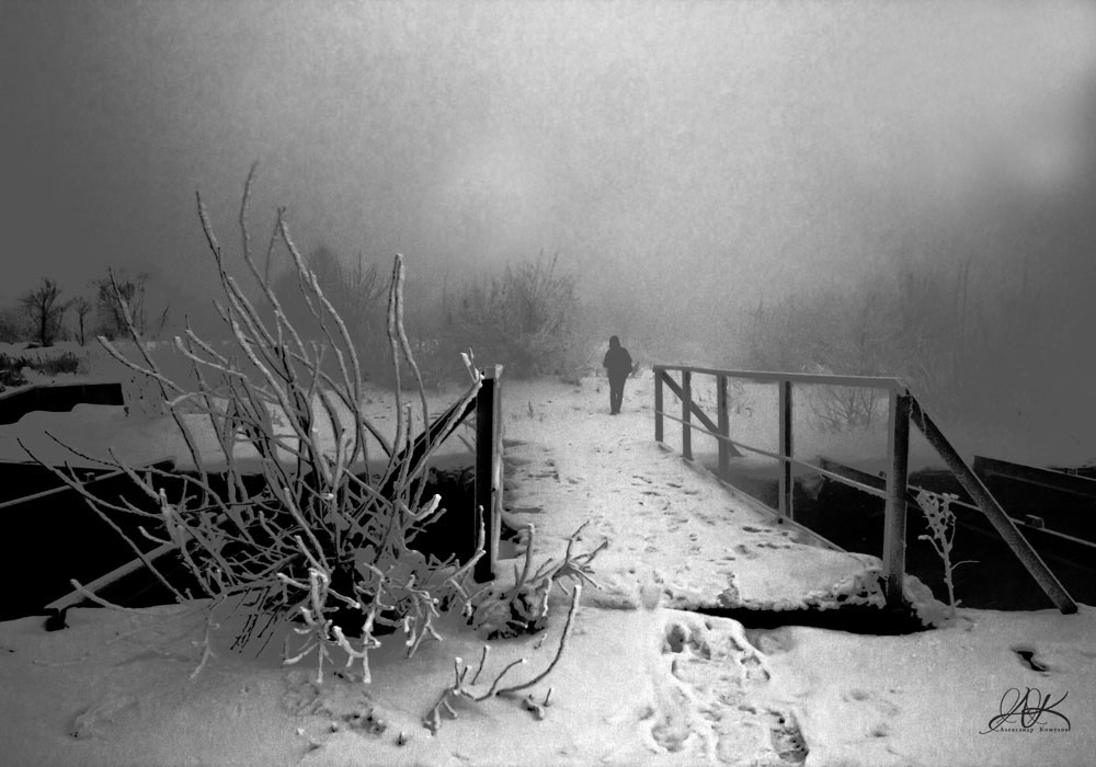 Verschwinden in den Nebel