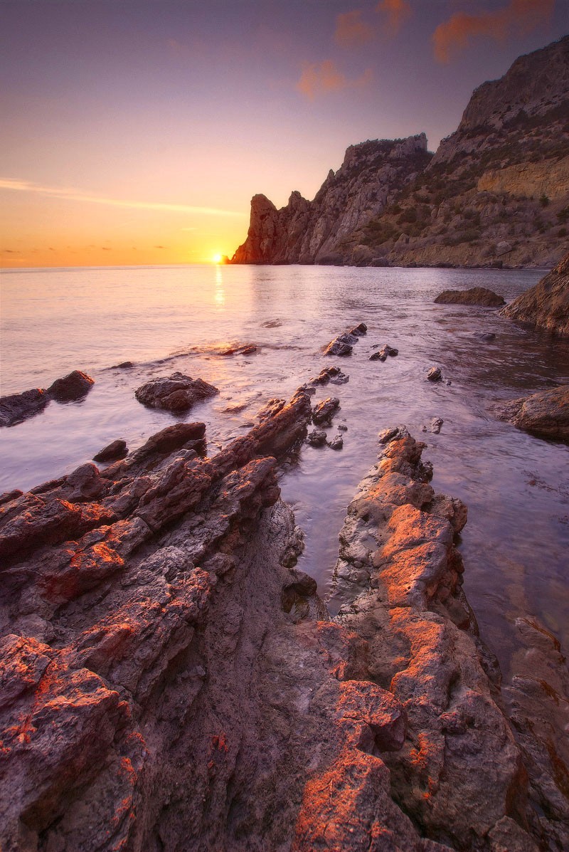 Bei Sonnenuntergang, Reiten auf einem Drachen