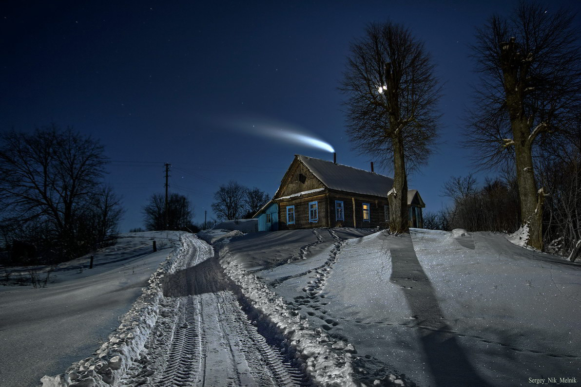 Comet fliegen in das Rohr