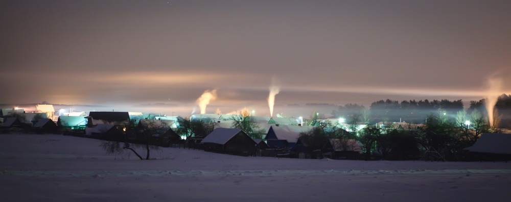 Ночь.Деревня. -30