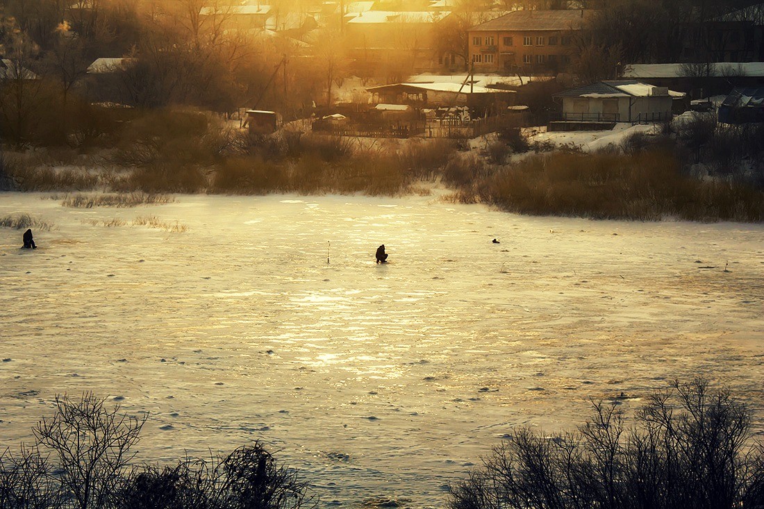 Morgen auf dem Dnjepr