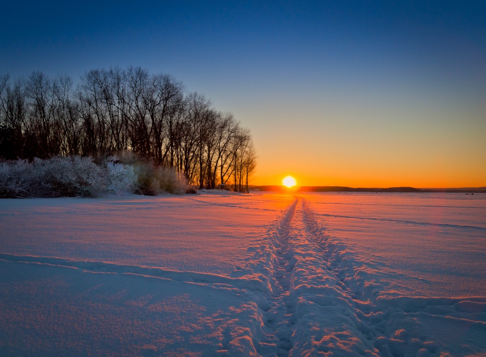 Die maximale Kraft des Winters.