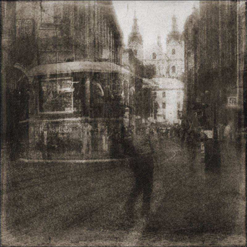 Lviv alte Straßenbahn