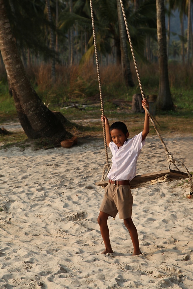 Auf dem Heimweg von der Schule