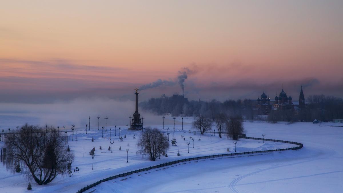 In meiner Stadt am Morgen.