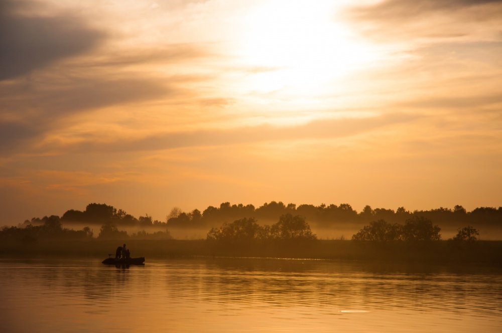 Abend Angeln