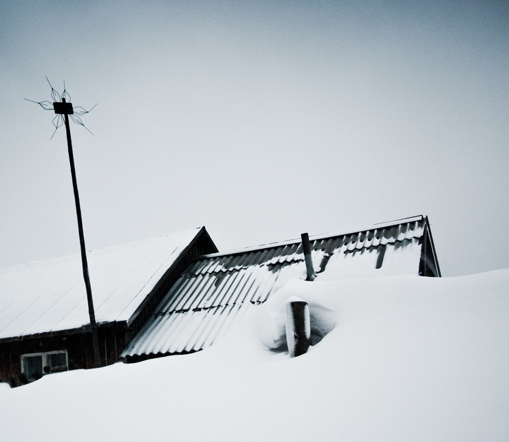 Schnee aufgetürmt heute