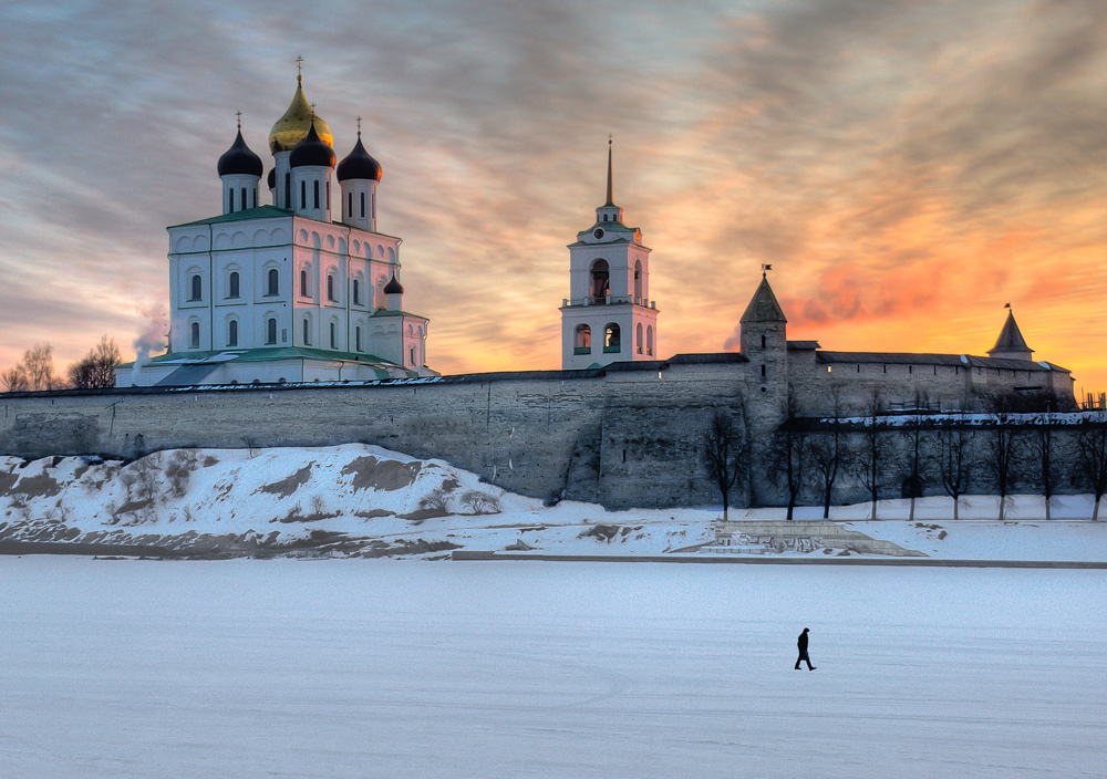 entlang der Mauern des Kreml