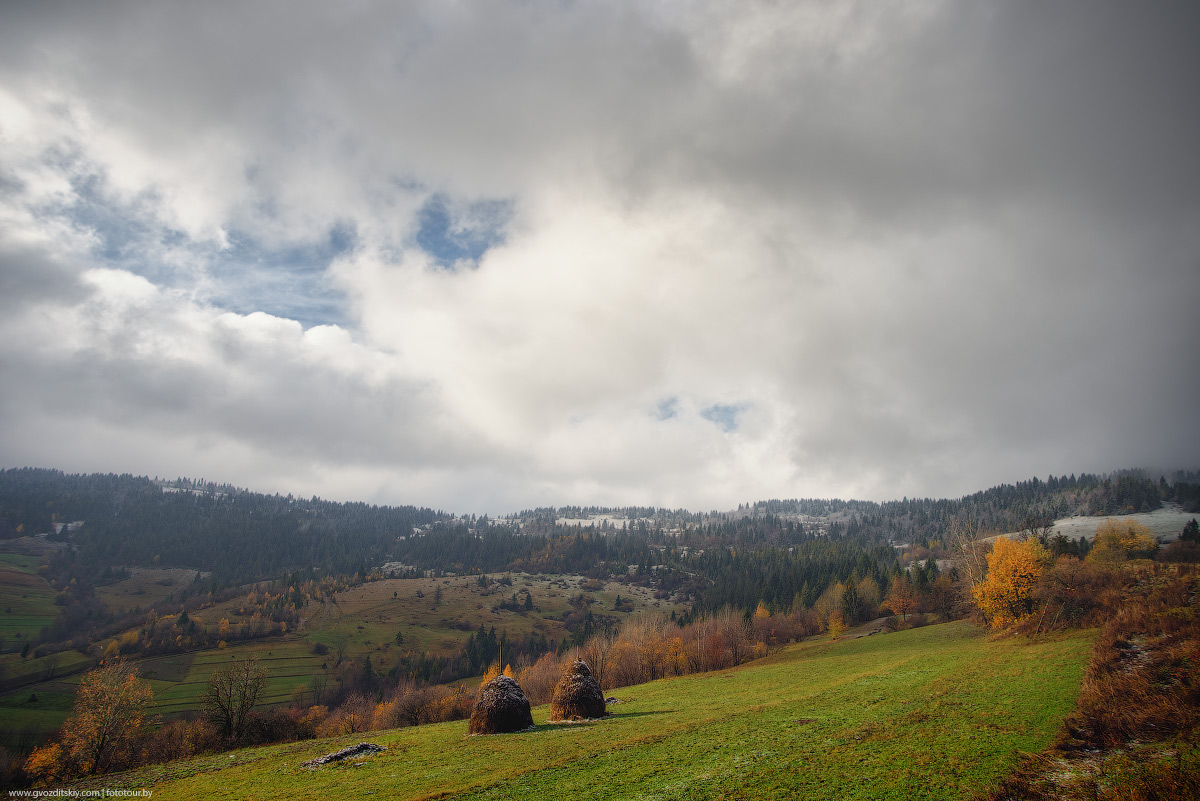Am nächsten Morgen fiel Schnee