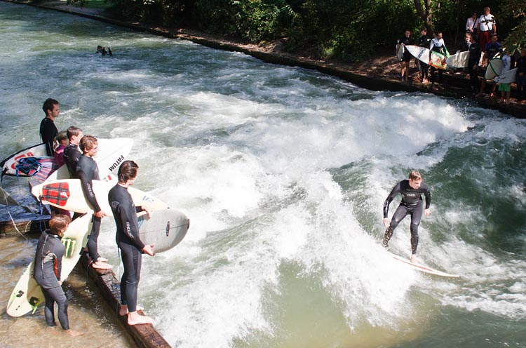 Training auf dem Kanal