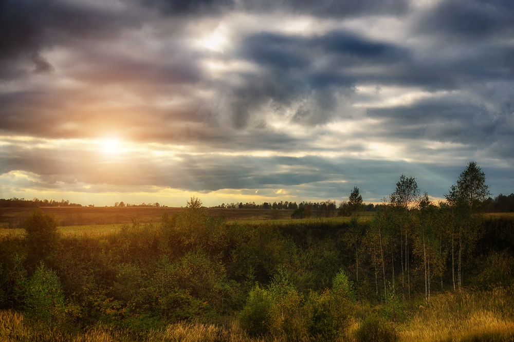 Vor Sonnenuntergang.