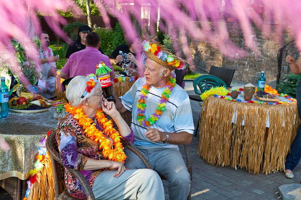 Meine Großmutter und Großvater in der Nähe