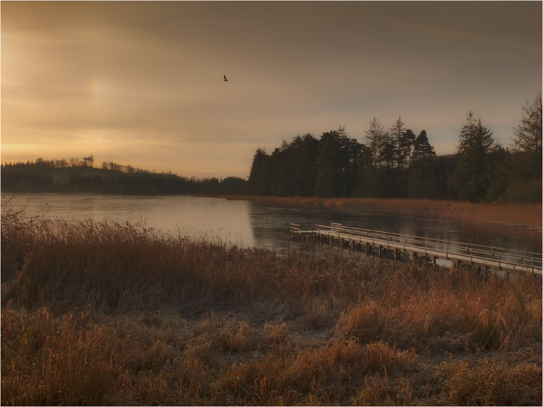... Über atmosphärische Erscheinungen und einsam, fliegen ...