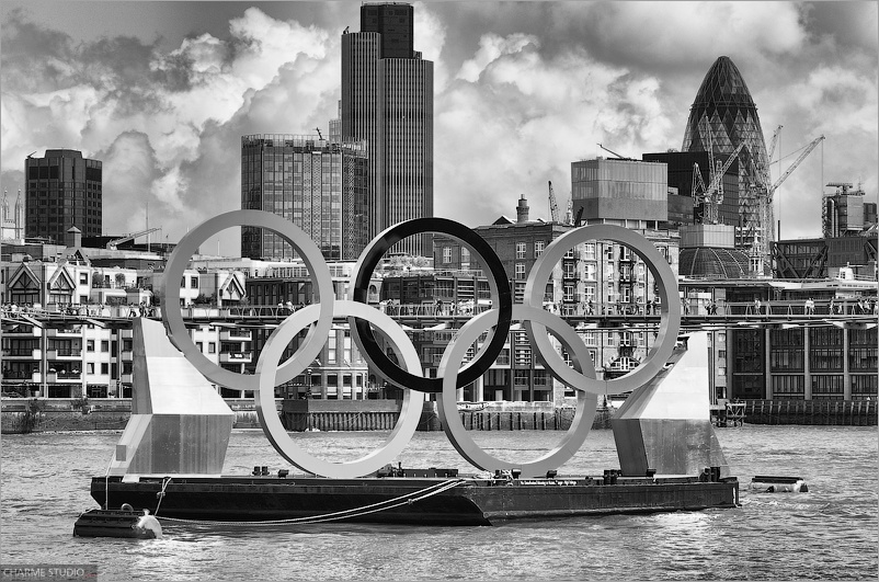 Das Symbol der fünf Kontinente