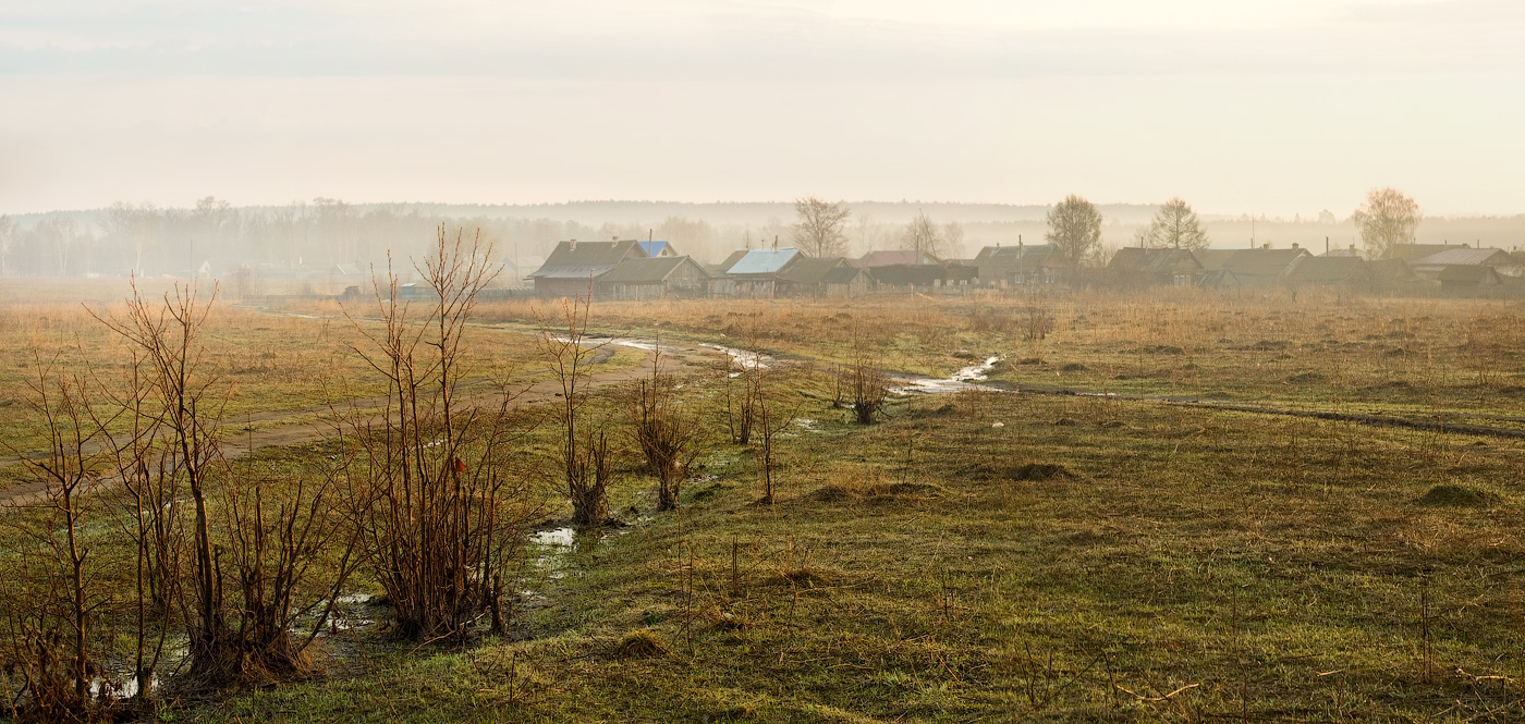 Letzter Schnee auf dem Feld Pivovarovskom