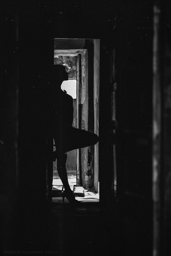 contro la luce del sole...