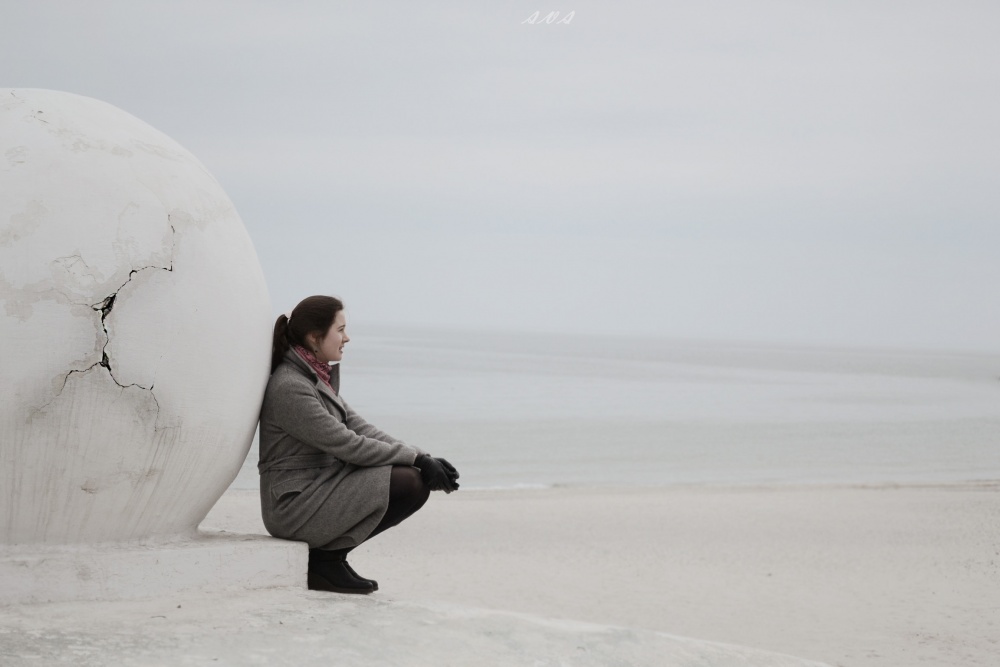 der Kontrast der Formen erstellt