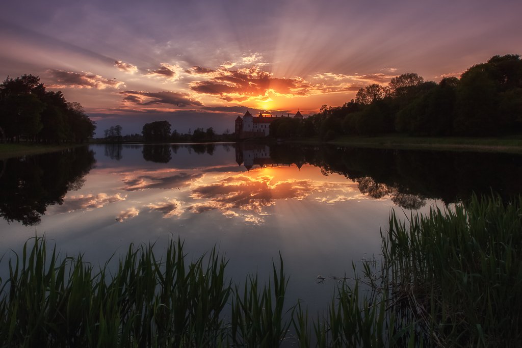 Sonnenuntergang über der Welt