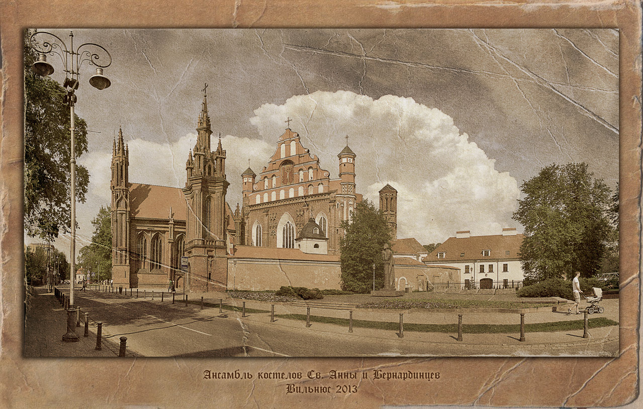 Das Ensemble der Kirche von St. Anne und Bernhardiner