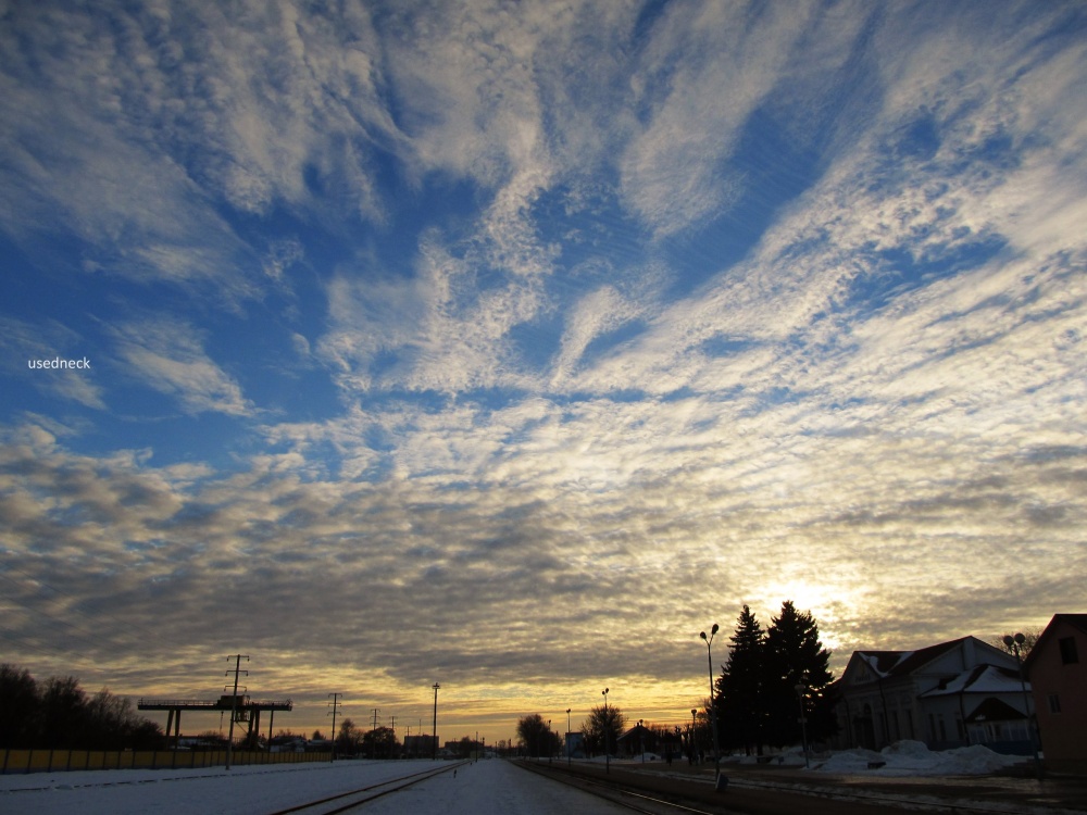 Der Himmel über der Station