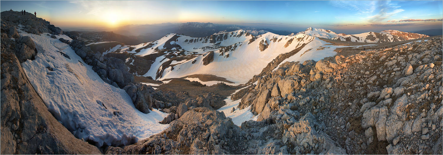 Dämmerung in den Bergen