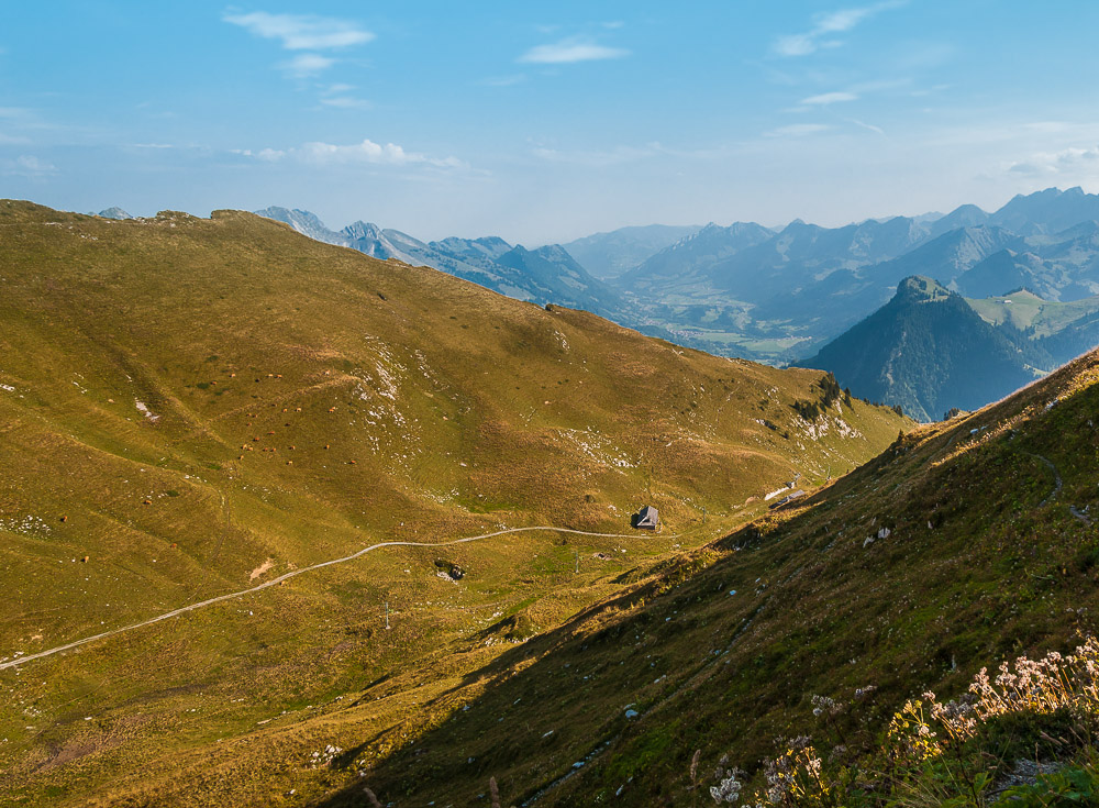 Auf der Piste der Alpen