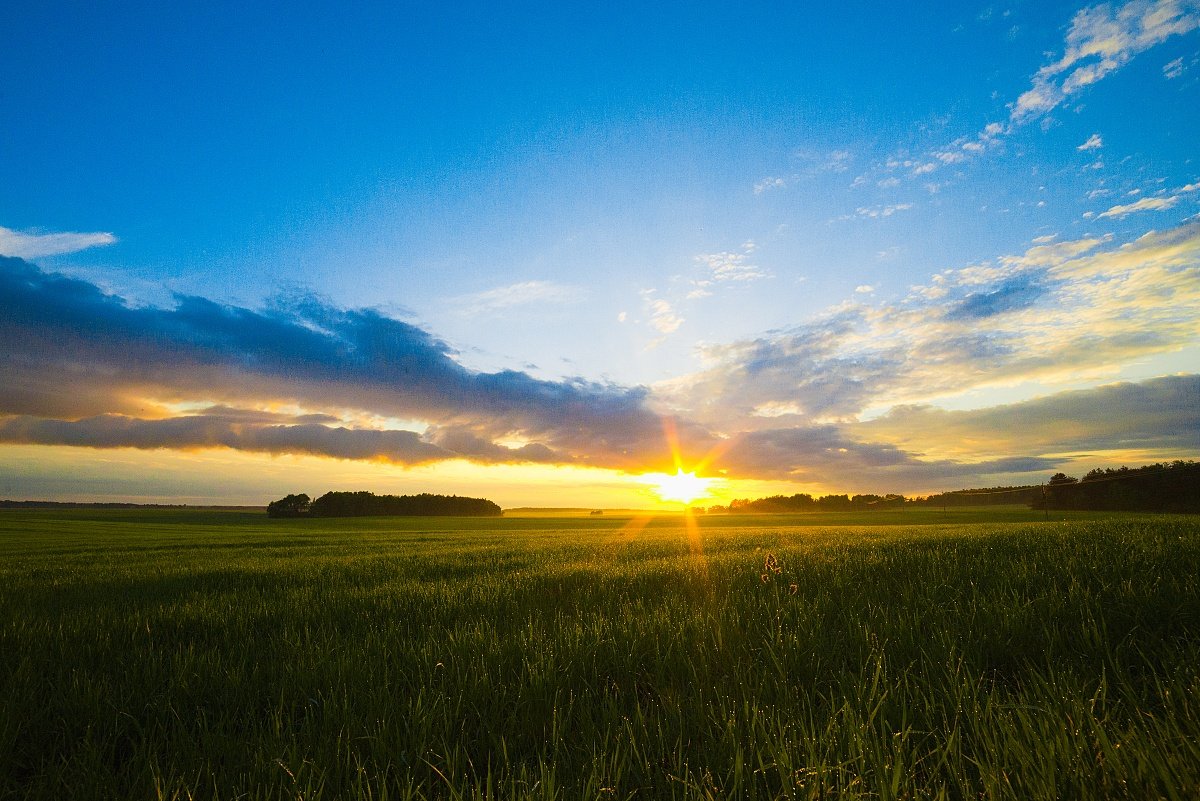 Sonnenuntergang in Vidomlya